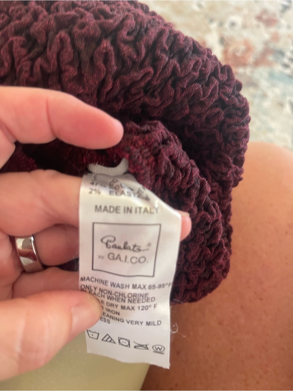 Gaia.Co Burgundy Textured Dining, Gaming, or Office Chair Cover